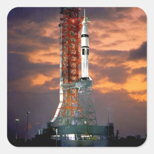 Sticker Carré Véhicule de lancement NASA Apollo Soyuz sur la ram