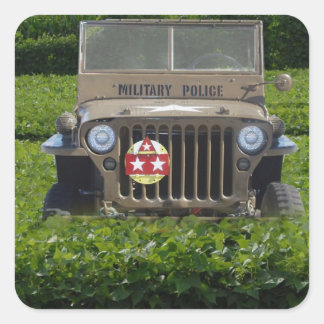 Sticker Carré Véhicule Militaire