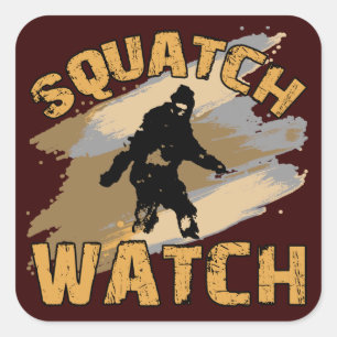 Sticker Carré Veille de squatch