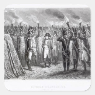 Sticker Carré Veille nocturne à Austerlitz