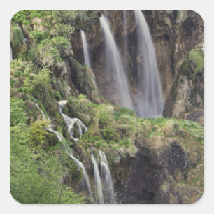 Sticker Carré Veliki Slap (Cascade) Parc national des lacs de Pl