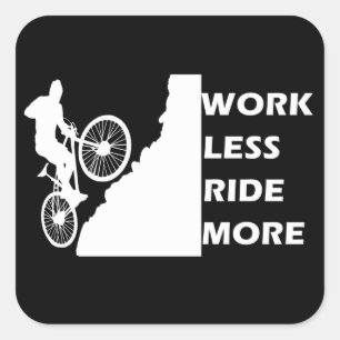 Sticker Carré Vélo de Montagne Motivationnel - Citation de Cycli