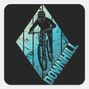 Sticker Carré Vélo de sentier Vélo de montagne
