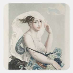 Sticker Carré Vendemiaire, premier mois du calendrier républicai