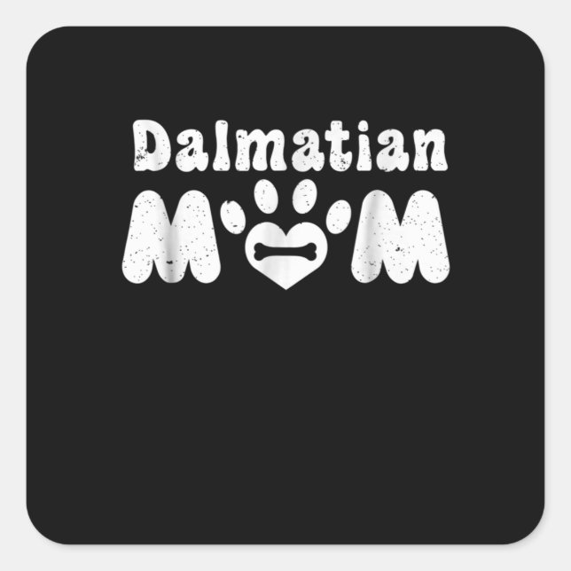 Sticker Carré Venin de Dalmatian | Mère dalmatienne (Devant)