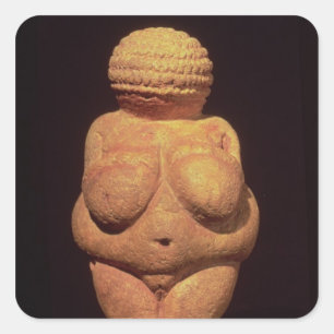 Sticker Carré Vénus de Willendorf, Symbole de fertilité