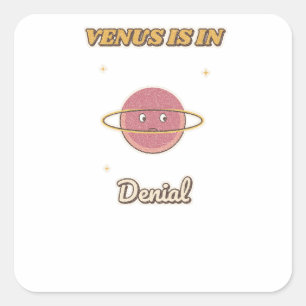 Sticker Carré Vénus est en déni