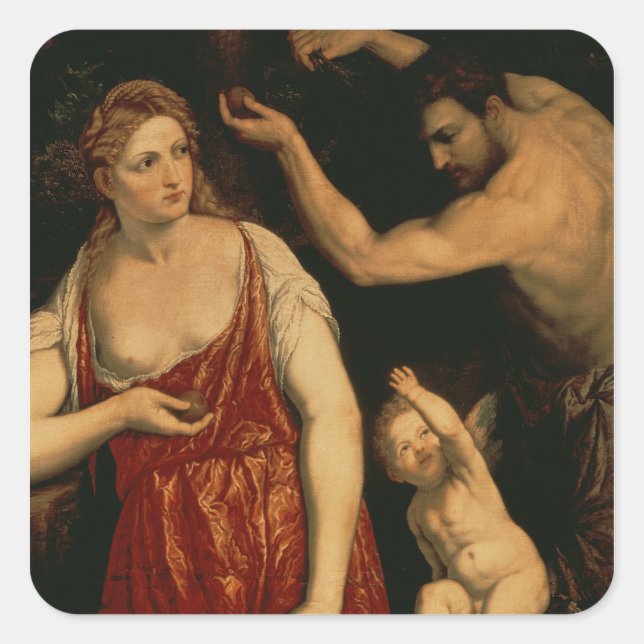 Sticker Carré Vénus et Mars, années 1550 (Devant)