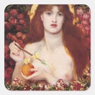 Sticker Carré Vénus Verticordia (par Dante Gabriel Rossetti)