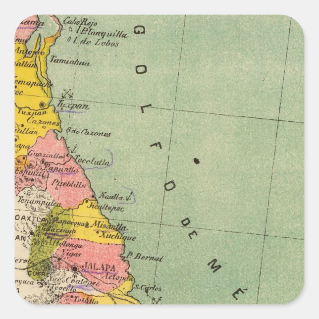 Sticker Carré Veracruz, Mexique (Devant)
