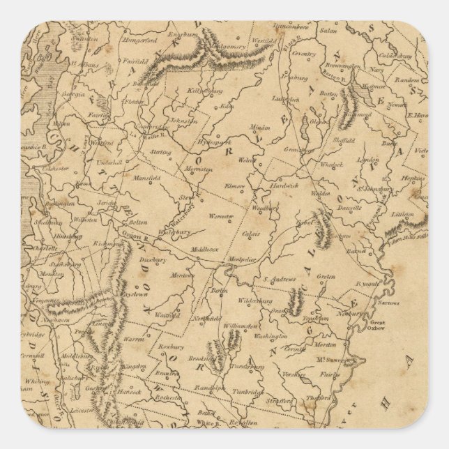 Sticker Carré Vermont 5 (Devant)