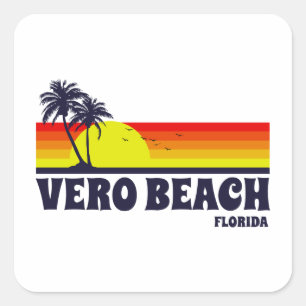 Sticker Carré Vero Beach Floride