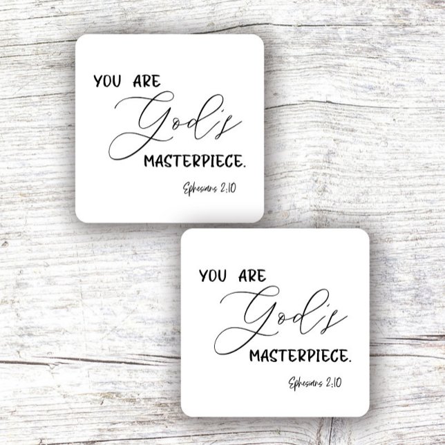 Sticker Carré Verse Bible (Créateur téléchargé)