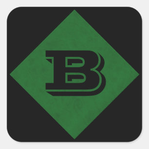 Sticker Carré Vert casino à la maison personnalisé véritable par