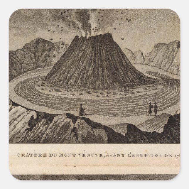 Sticker Carré Vesuve, Dolomieu (Devant)