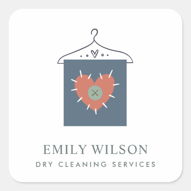 STICKER CARRÉ VÊTEMENTS DE TRAITEMENT ROUGE AQUA GRAY ORANGE (Devant)