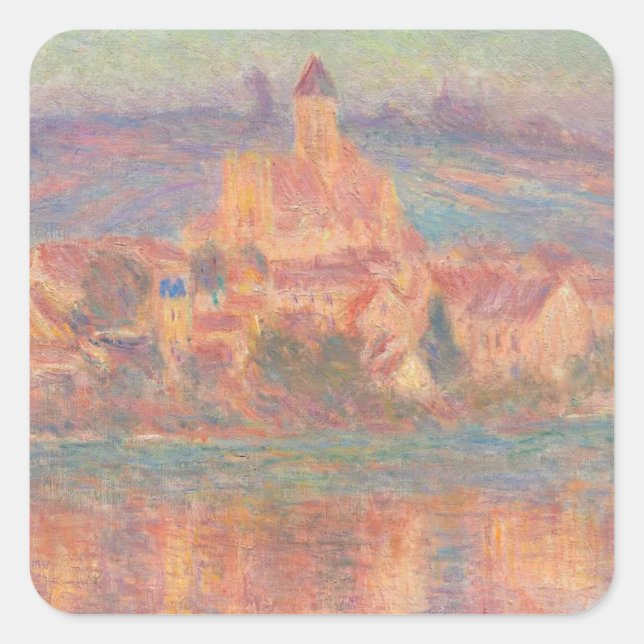 Sticker Carré Vétheuil (1901) Claude Monet Impressionnisme (Devant)
