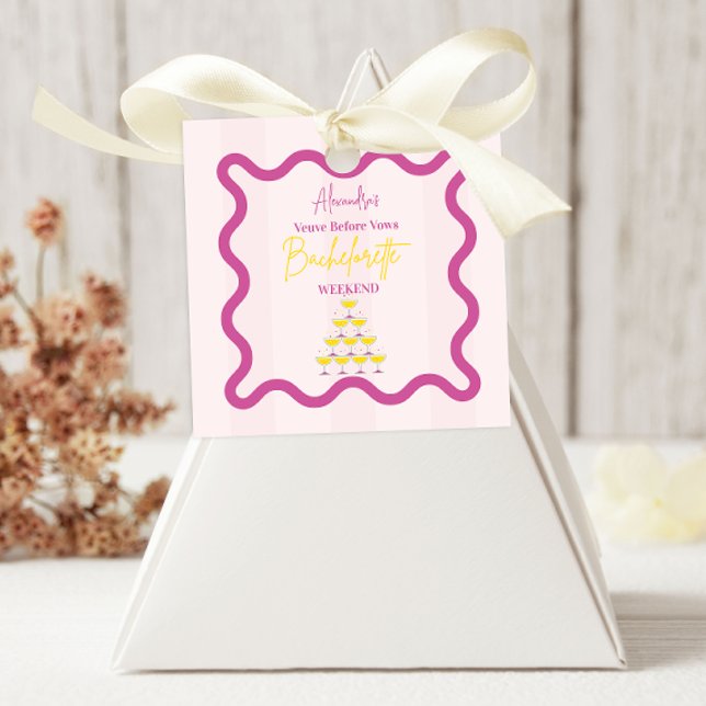 Sticker Carré Veuve avant les Voeux Week-end d'enterrement de vi (Créateur téléchargé)