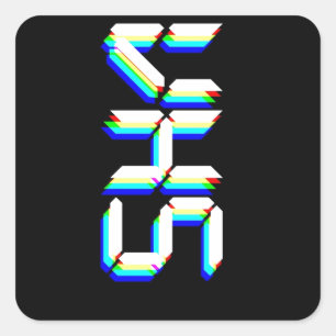 STICKER CARRÉ VHS