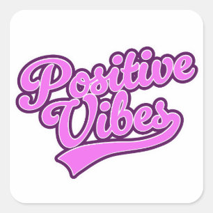 Sticker Carré Vibes positives