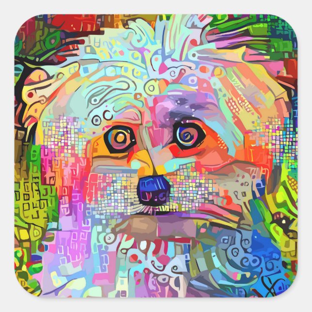 Sticker Carré Vibes provocatrices (Devant)