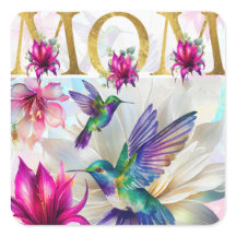 Vibrant maman colibri
