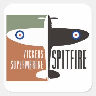 Sticker Carré vickers surmarine spire fire