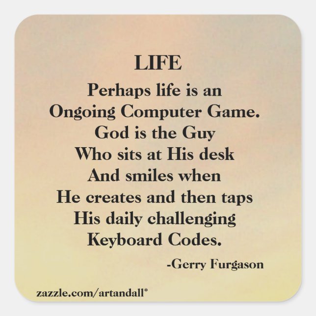 STICKER CARRÉ VIE (Devant)