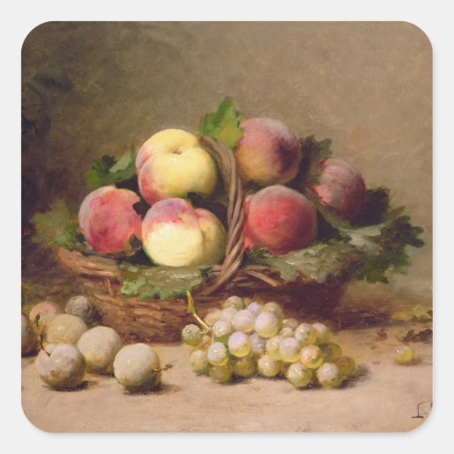 Sticker Carré Vie morte des fruits (Devant)