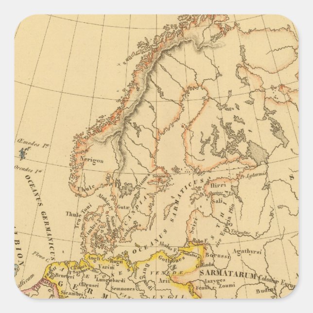 Sticker Carré Vieille Europe (Devant)