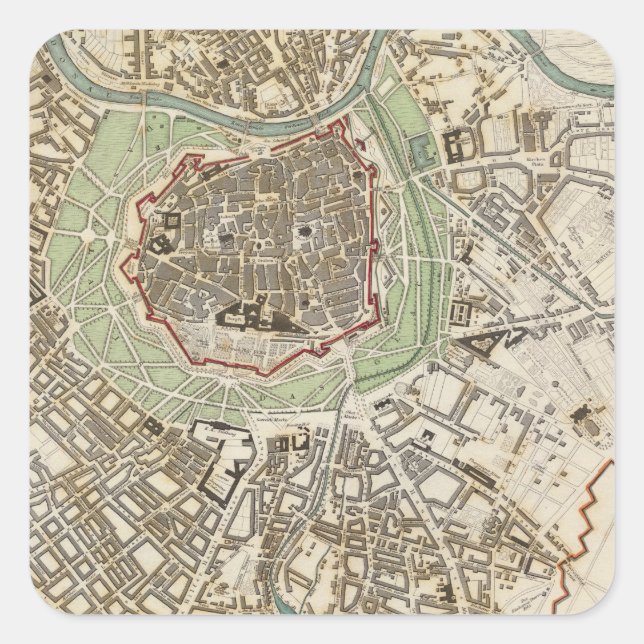 Sticker Carré Vienne Wien (Devant)