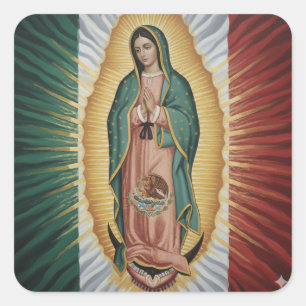 Sticker Carré Vierge de Guadalupe - Mexique