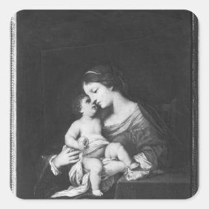 Sticker Carré Vierge et enfant 3
