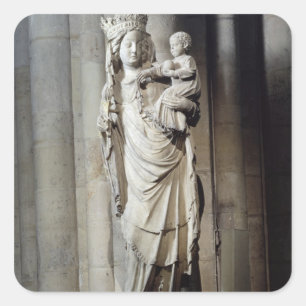Sticker Carré Vierge et enfant, connus sous le nom de Notre-Dame