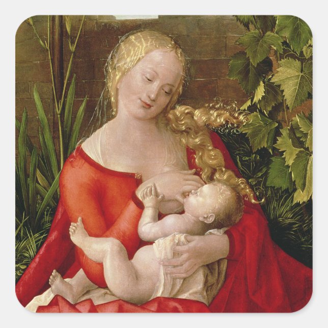 Sticker Carré Vierge et enfant 'Vierge à l'Iris', 1508 (Devant)