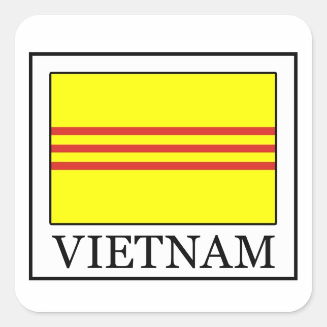 Sticker Carré Vietnam (Devant)