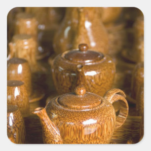 Sticker Carré Vietnam, Ho Chi Minh Ville alias Saigon). Thoi