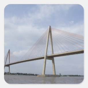 Sticker Carré Vietnam, Hô Chi Minh-Ville (Saigon). Delta