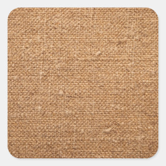Sticker Carré Vieux Canvas de coton Texture pour Arrière - plan