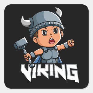 Sticker Carré Viking
