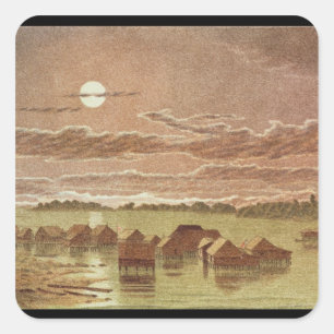 Sticker Carré Village à Basilan, Philippines