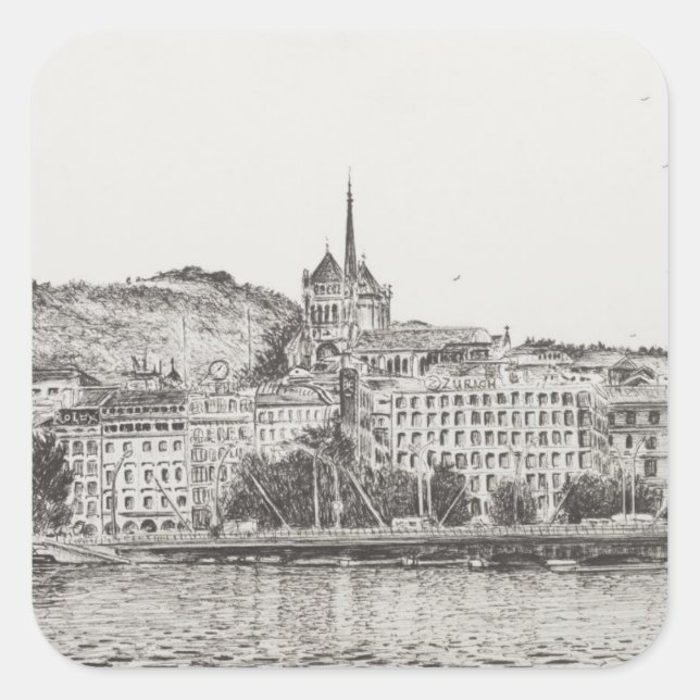 Sticker Carré Ville de Genève 2011 (Devant)