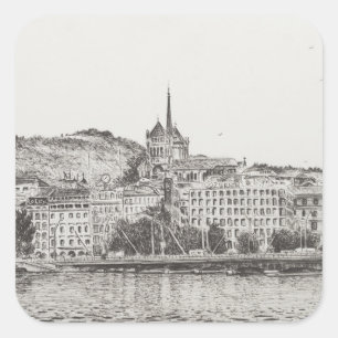 Sticker Carré Ville de Genève 2011