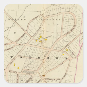 Sticker Carré Ville de Mamaroneck, New York