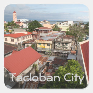 Sticker Carré Ville de Tacloban