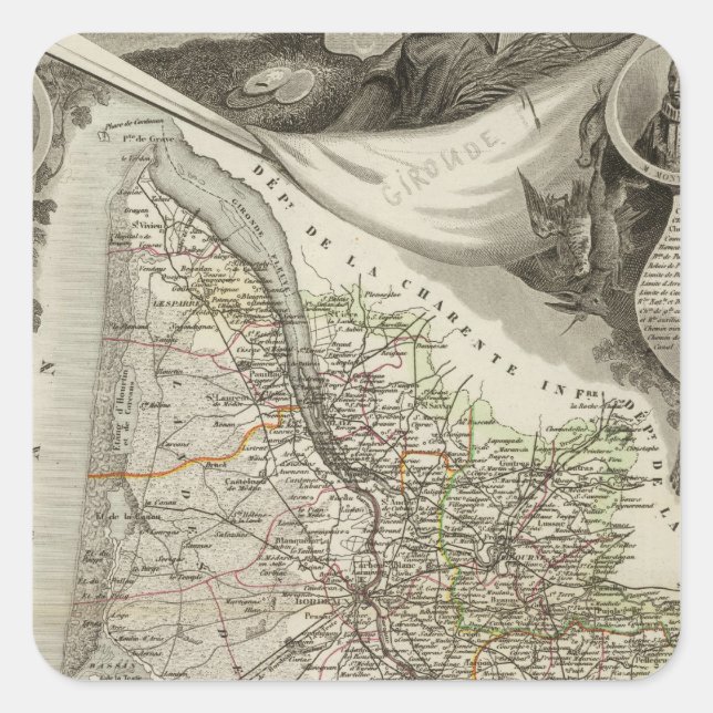 Sticker Carré Villes (Devant)