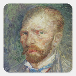 Sticker Carré Vincent van Gogh  Autoportrait, 1887