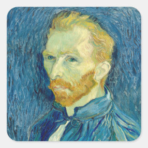 Sticker Carré Vincent Van Gogh Autoportrait 1889
