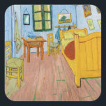 Sticker Carré Vincent Van Gogh - Chambre de Vincent à Arles<br><div class="desc">Chambre Vincent à Arles / Chambre Van Gogh à Arles - Vincent van Gogh,  1888,  Arles</div>