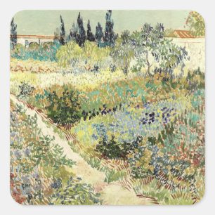 Sticker Carré Vincent Van Gogh Garden